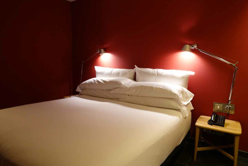 Guest room at Casa Camper in Barcelona