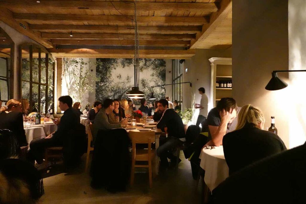 Diners inside Gats - Bar de barrio in Barcelona
