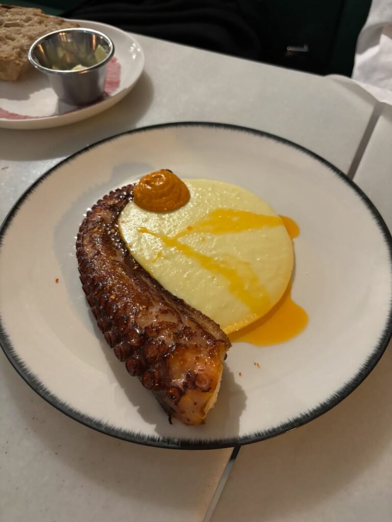 Octopus leg at Salut restaurant in Barcelona